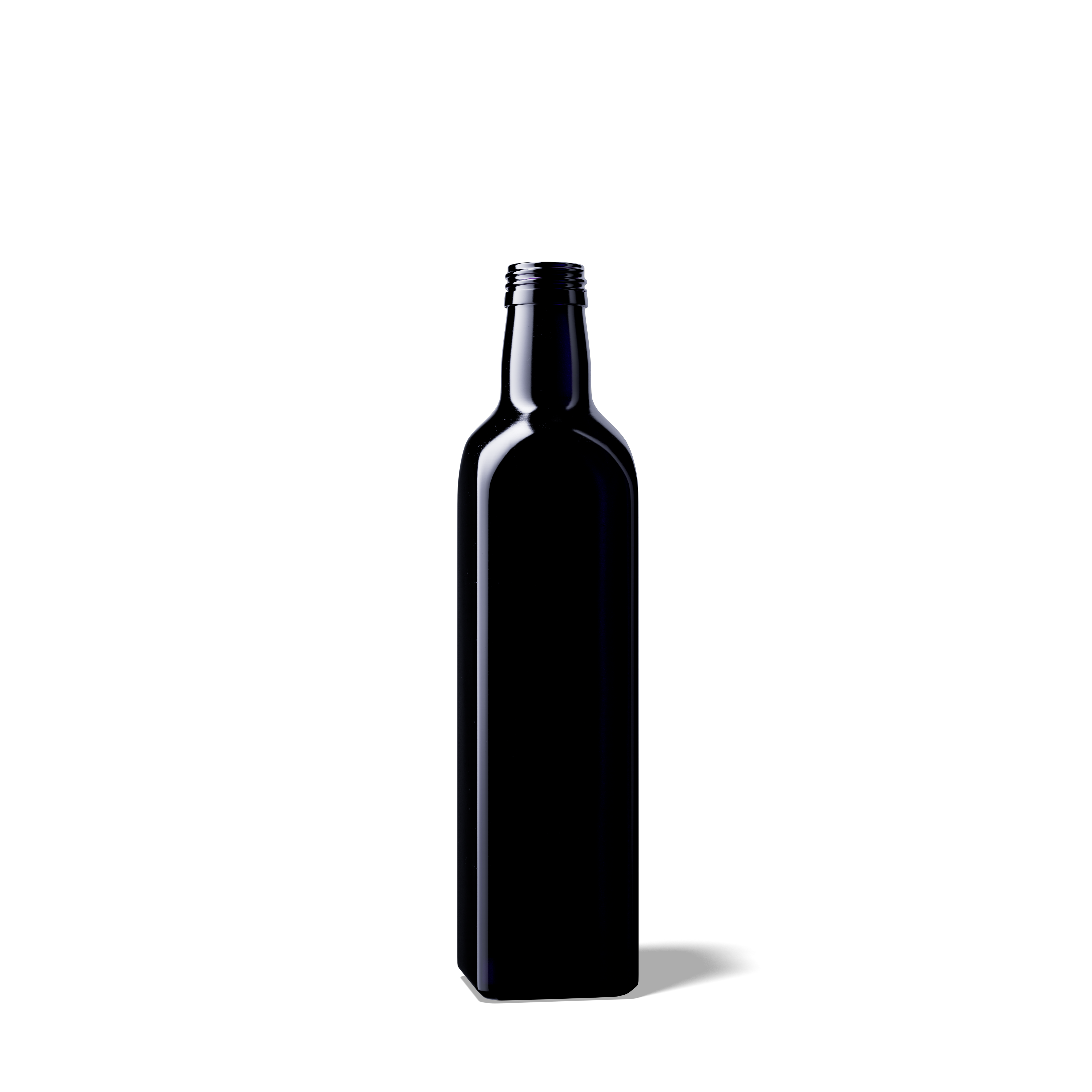 Oil bottle Castor 500ml, 31.5 STD thread, square, Miron