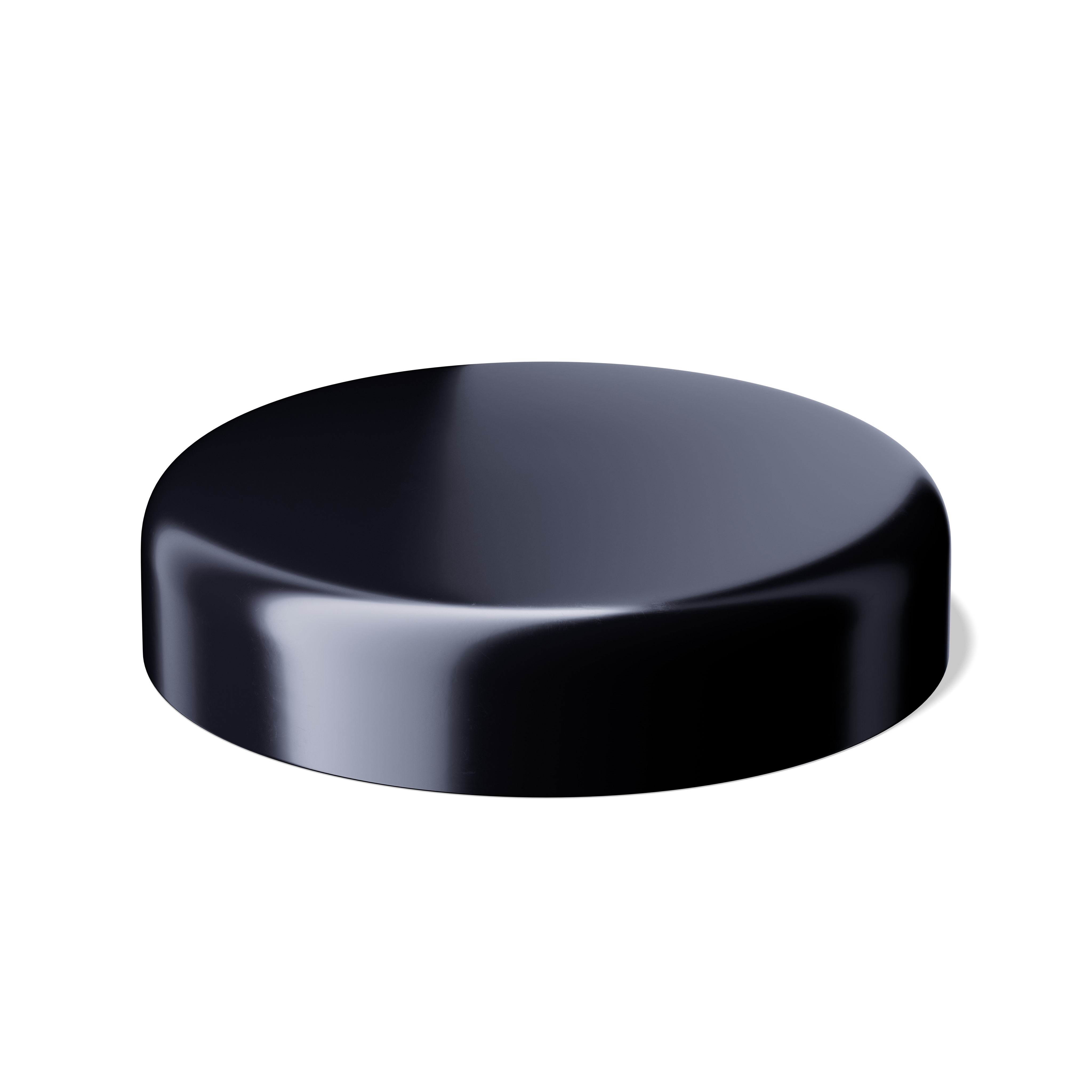 Lid Classic 89/400, SAN, black, glossy finish, violet Phan inlay (Saturn 1000)