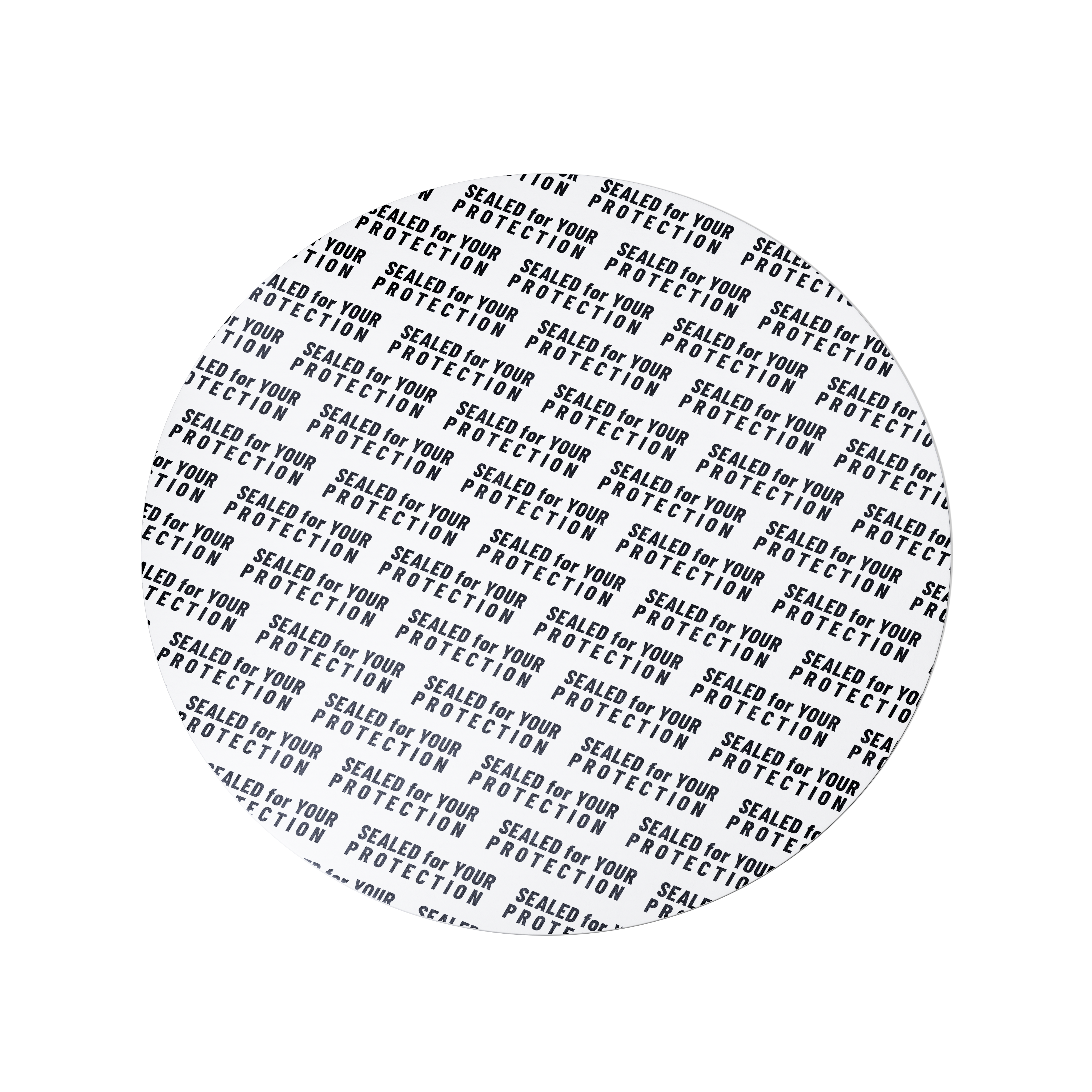 Pressure sensitive seal, 87mm, white (Sirius 200/Saturn 1000), only applicable for dry goods   