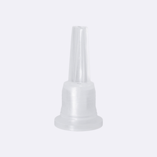 Screw cap child-tamper evident DIN18, II, PP/PEHD, black matt, naturalvertical dropper 1.0mm (Orion)